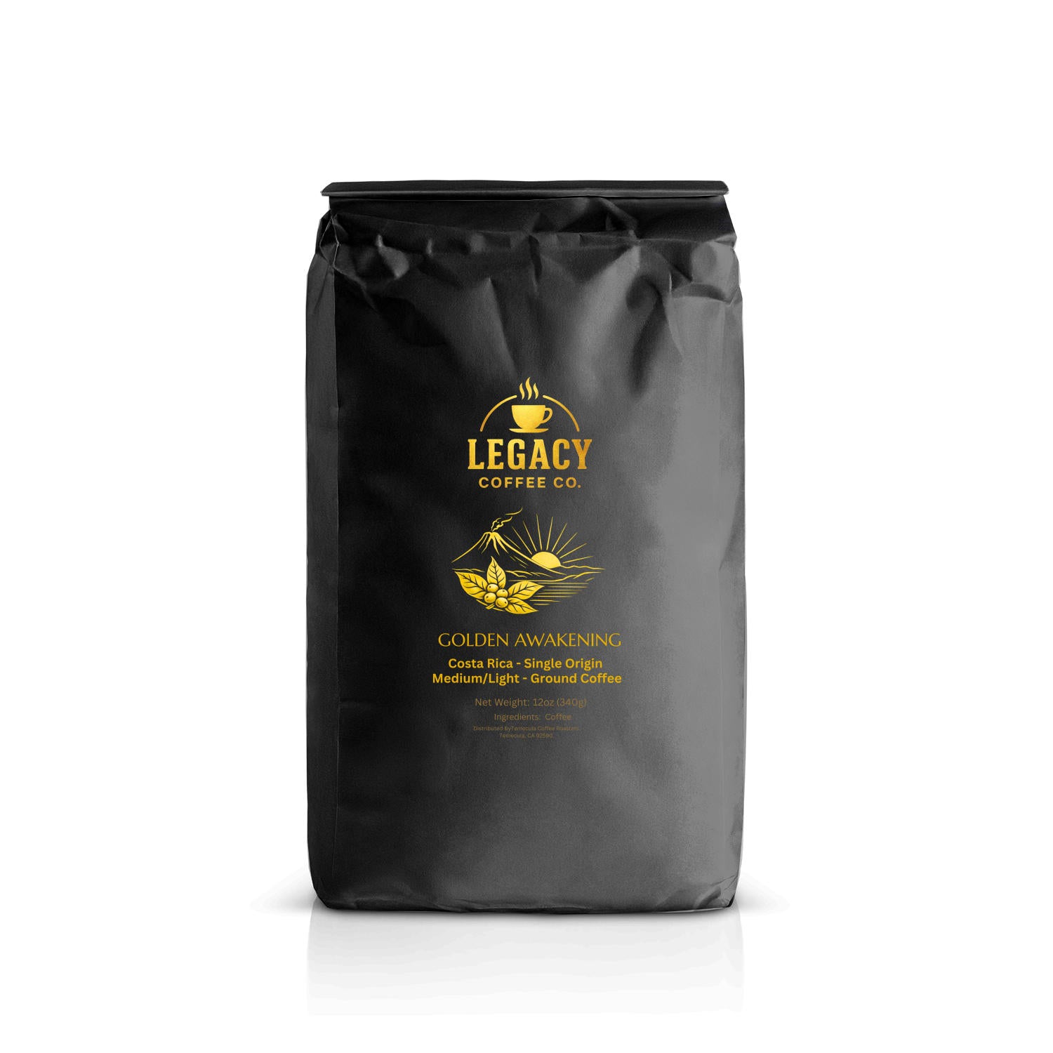 Golden Awakening -brings the lively beauty of Costa Rica to your cup with bright sweetness and a complex profile of pineapple juice, blackberry, and almond
